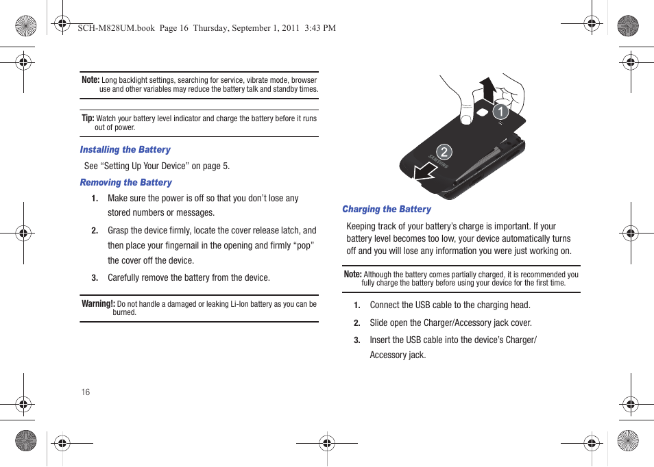 Samsung SCH-M828CAATFN User Manual | Page 20 / 149