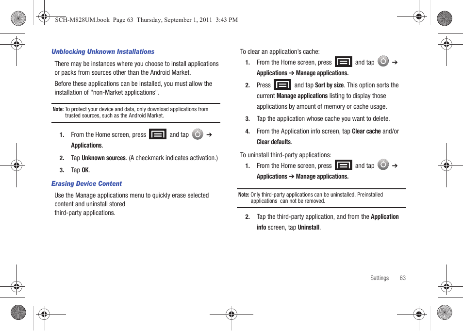 Samsung SCH-M828CAATFN User Manual | Page 67 / 149