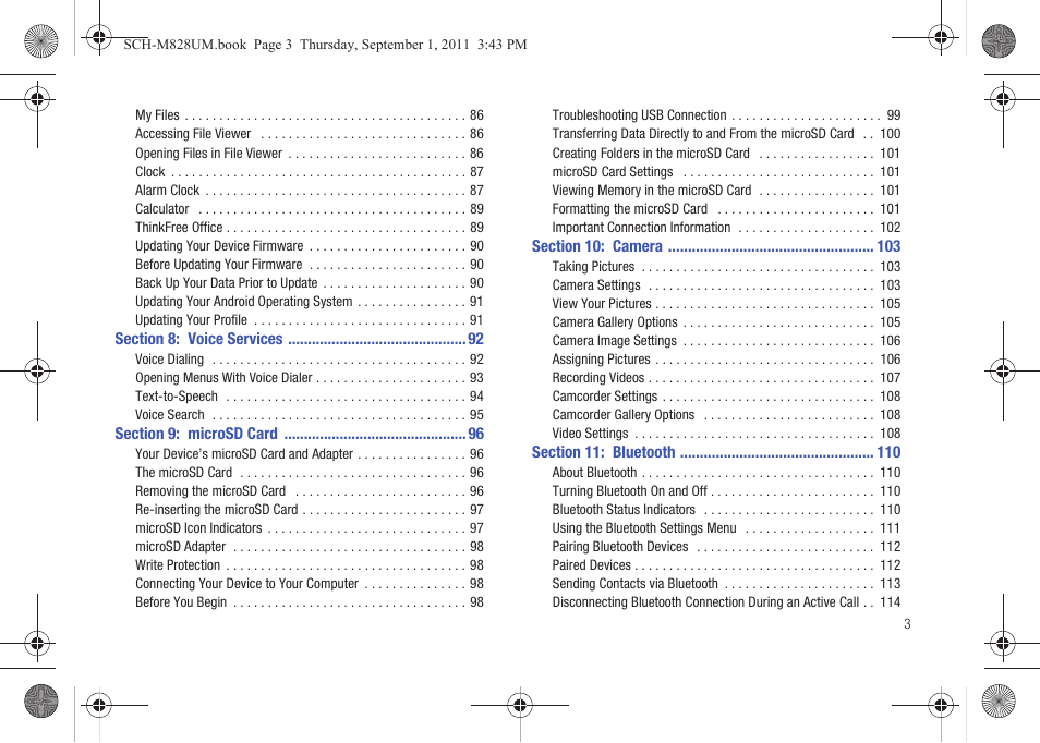 Samsung SCH-M828CAATFN User Manual | Page 7 / 149