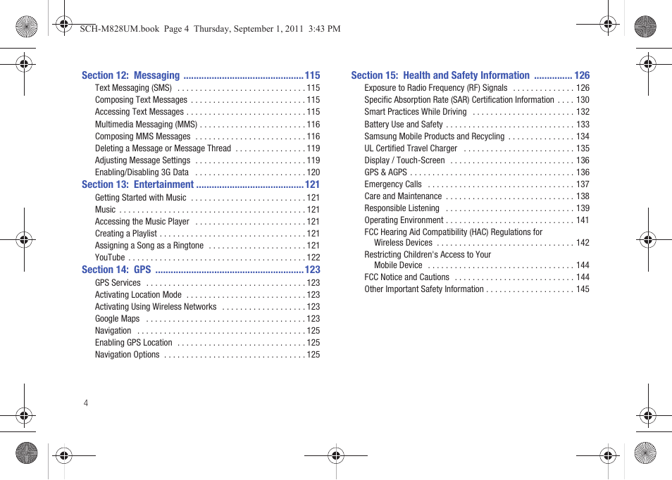 Samsung SCH-M828CAATFN User Manual | Page 8 / 149