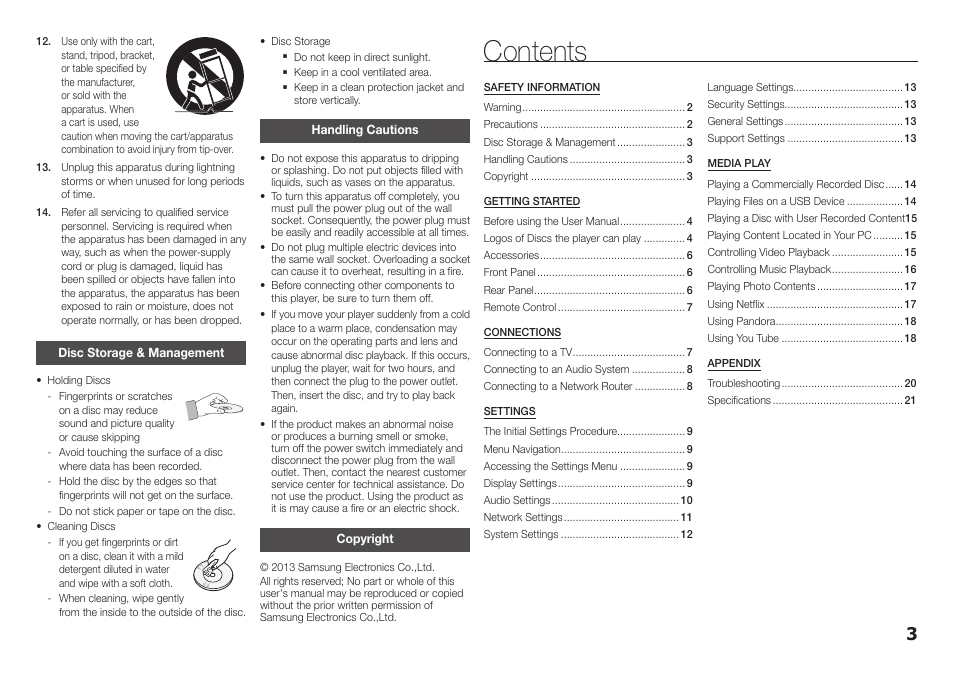 Samsung BD-F5100-ZA User Manual | Page 3 / 25