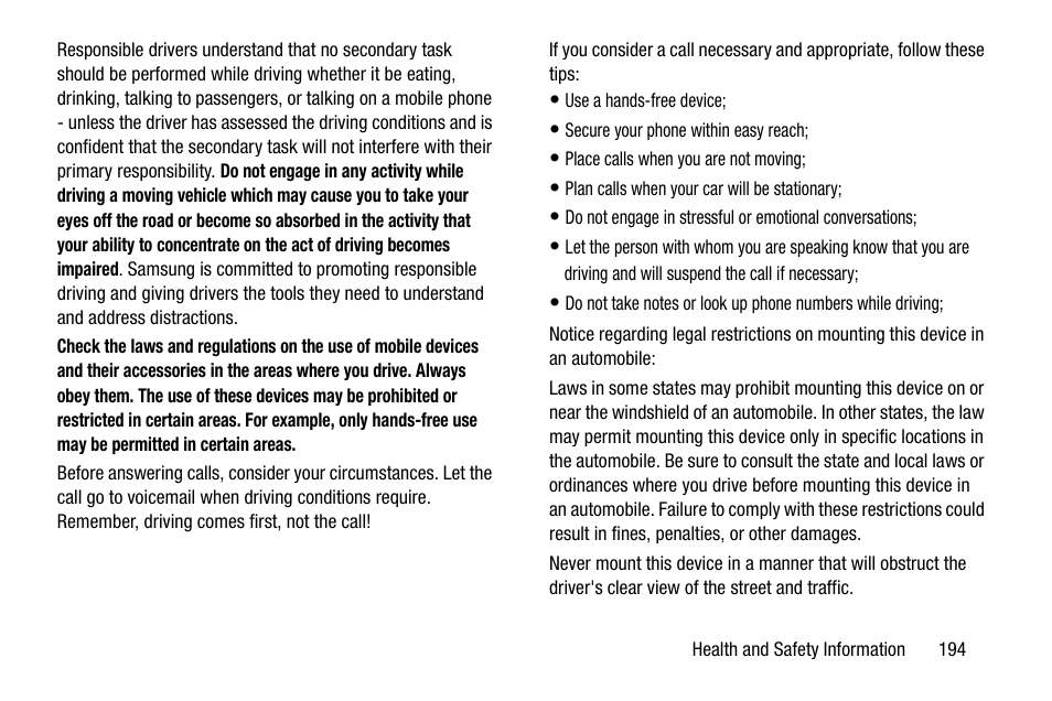 Samsung SGH-I527ZKBATT User Manual | Page 201 / 237