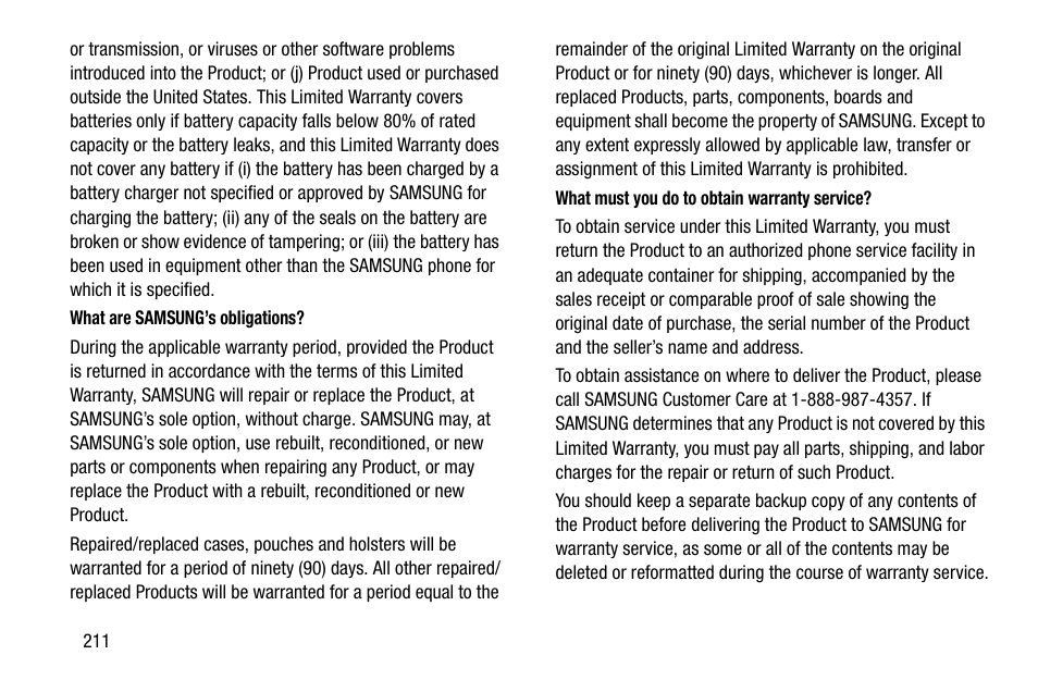 Samsung SGH-I527ZKBATT User Manual | Page 218 / 237