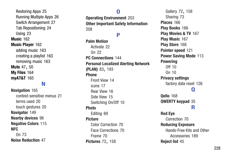 Samsung SGH-I527ZKBATT User Manual | Page 235 / 237