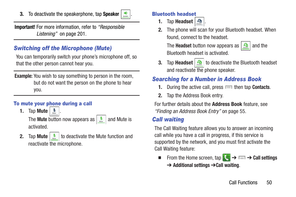 Samsung SGH-I527ZKBATT User Manual | Page 57 / 237