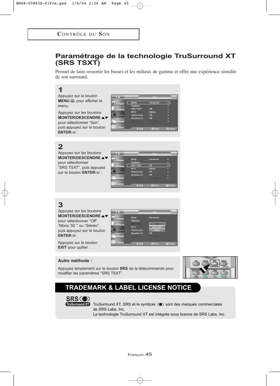 Trademark & label license notice | Samsung LNR238WXCX-XAA User Manual | Page 136 / 258