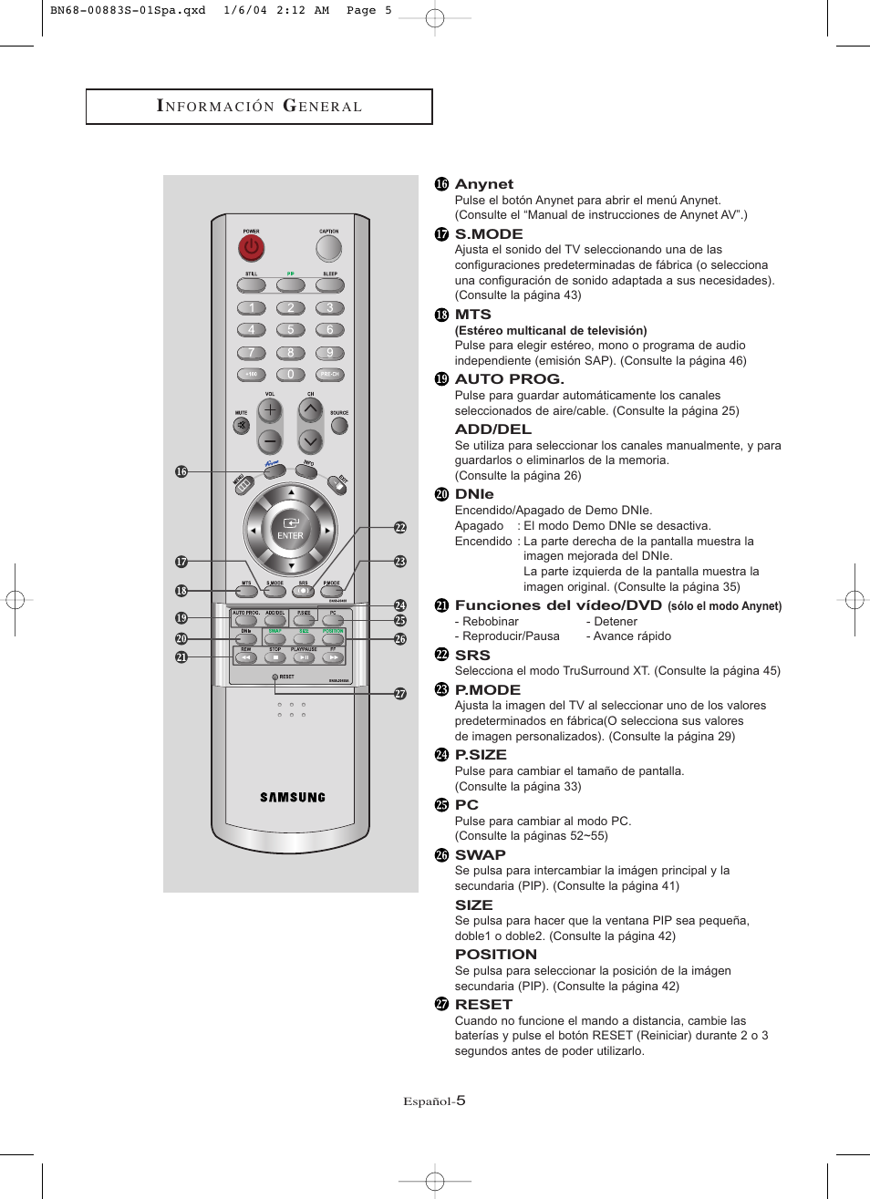 Samsung LNR238WXCX-XAA User Manual | Page 182 / 258