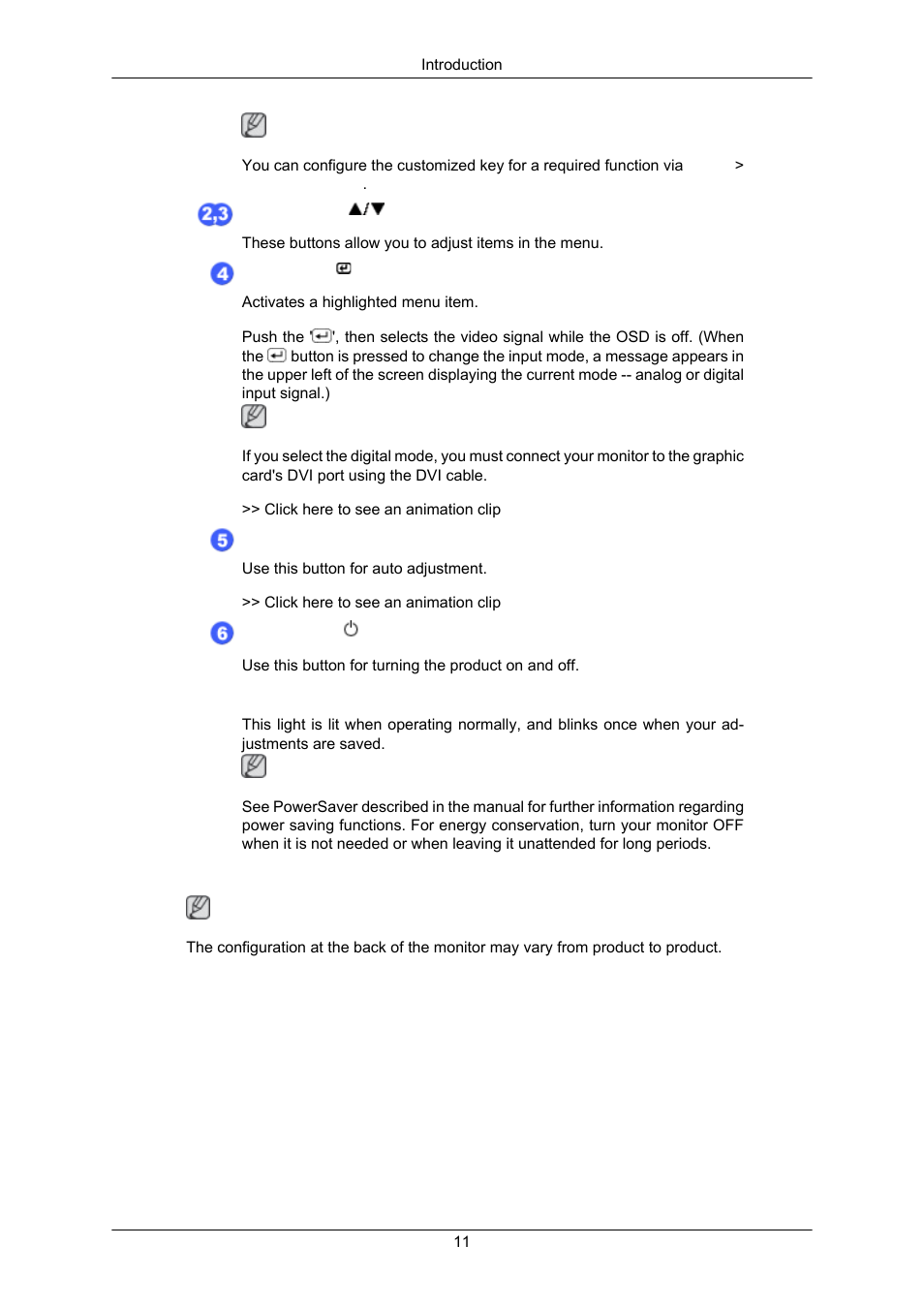 Rear | Samsung LS22CMKKFV-ZA User Manual | Page 12 / 64