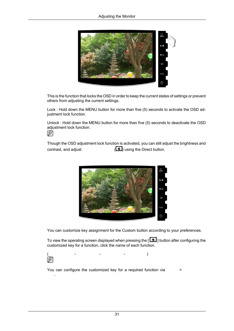Customized key | Samsung LS22CMKKFV-ZA User Manual | Page 32 / 64