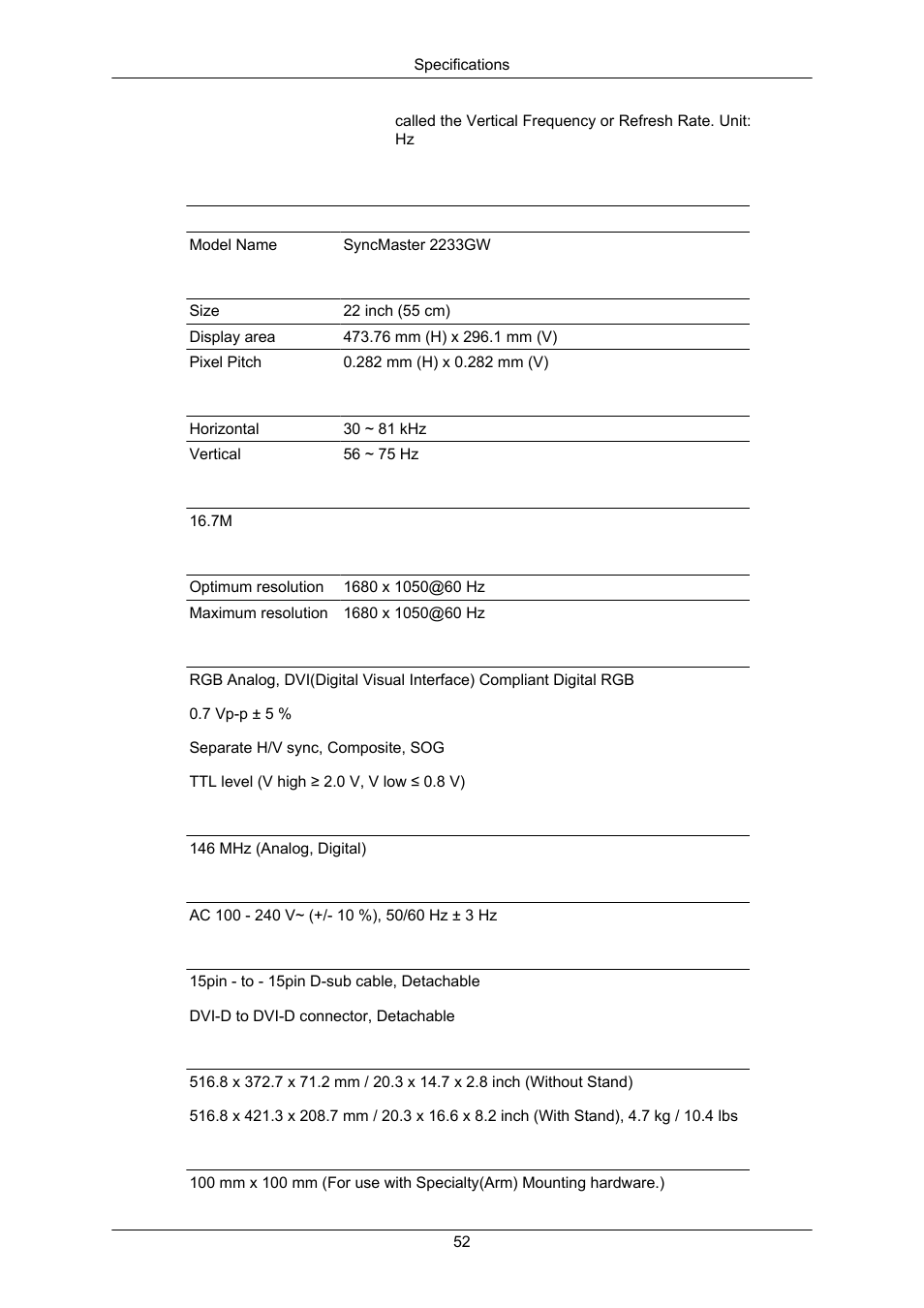 General | Samsung LS22CMKKFV-ZA User Manual | Page 53 / 64