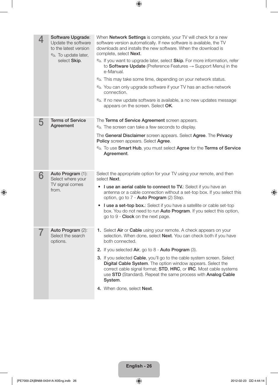 Samsung PN51E7000FFXZA User Manual | Page 26 / 45