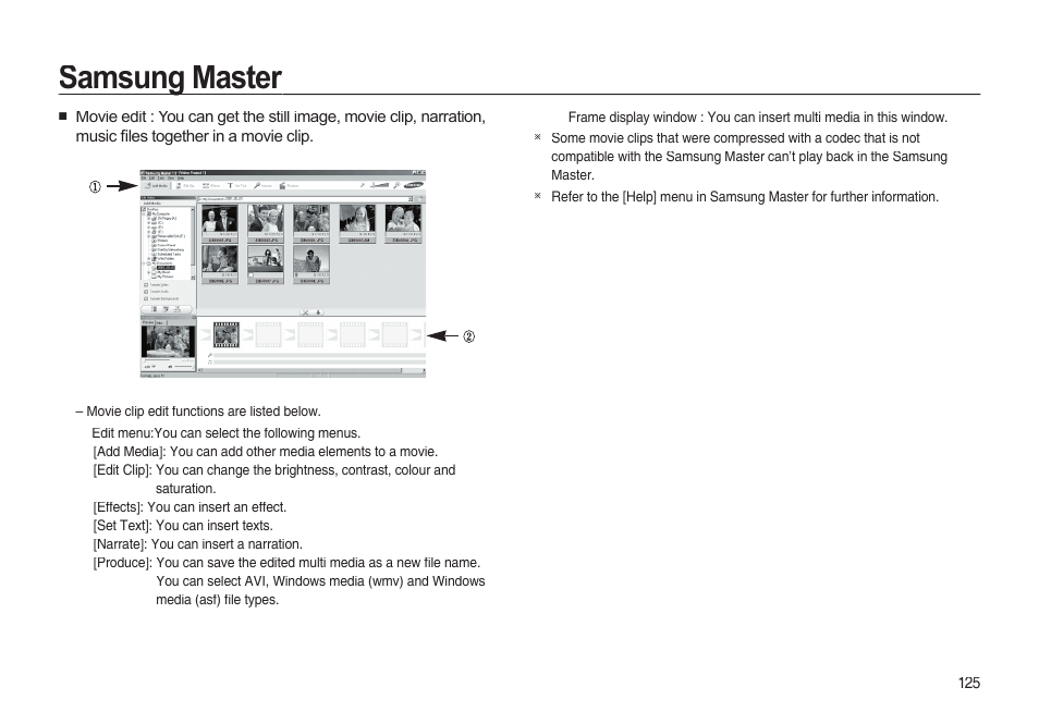 Samsung master | Samsung EC-I85ZZBBA-AU User Manual | Page 125 / 130