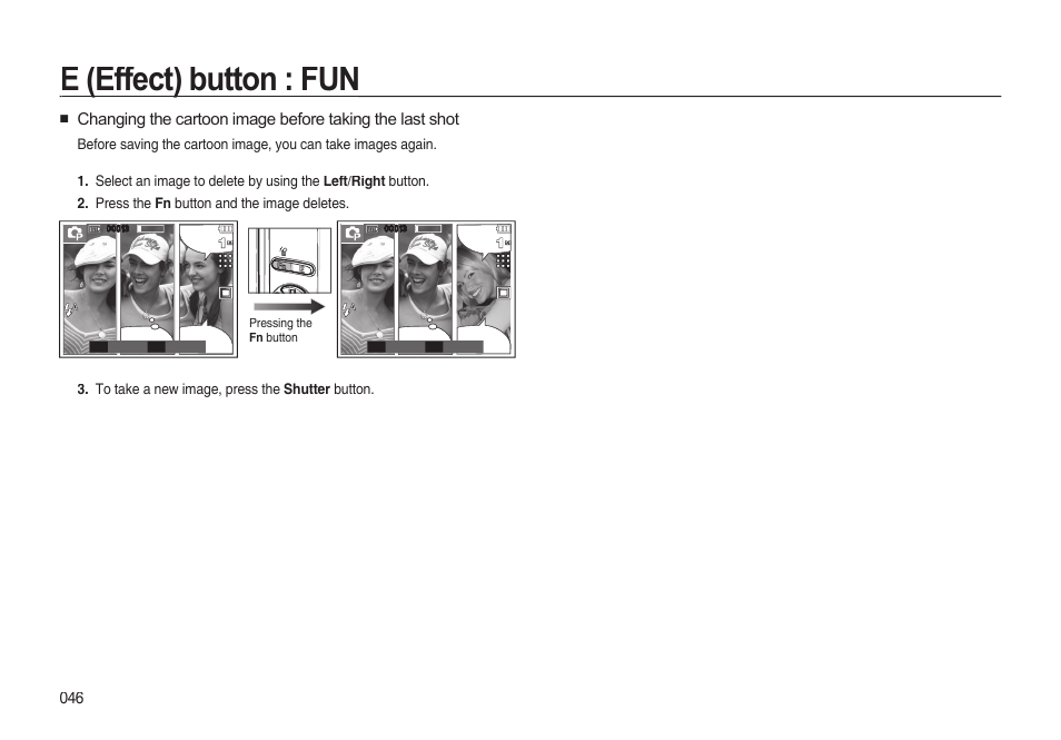 E (effect) button : fun | Samsung EC-I85ZZBBA-AU User Manual | Page 46 / 130