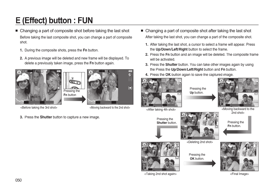 E (effect) button : fun | Samsung EC-I85ZZBBA-AU User Manual | Page 50 / 130