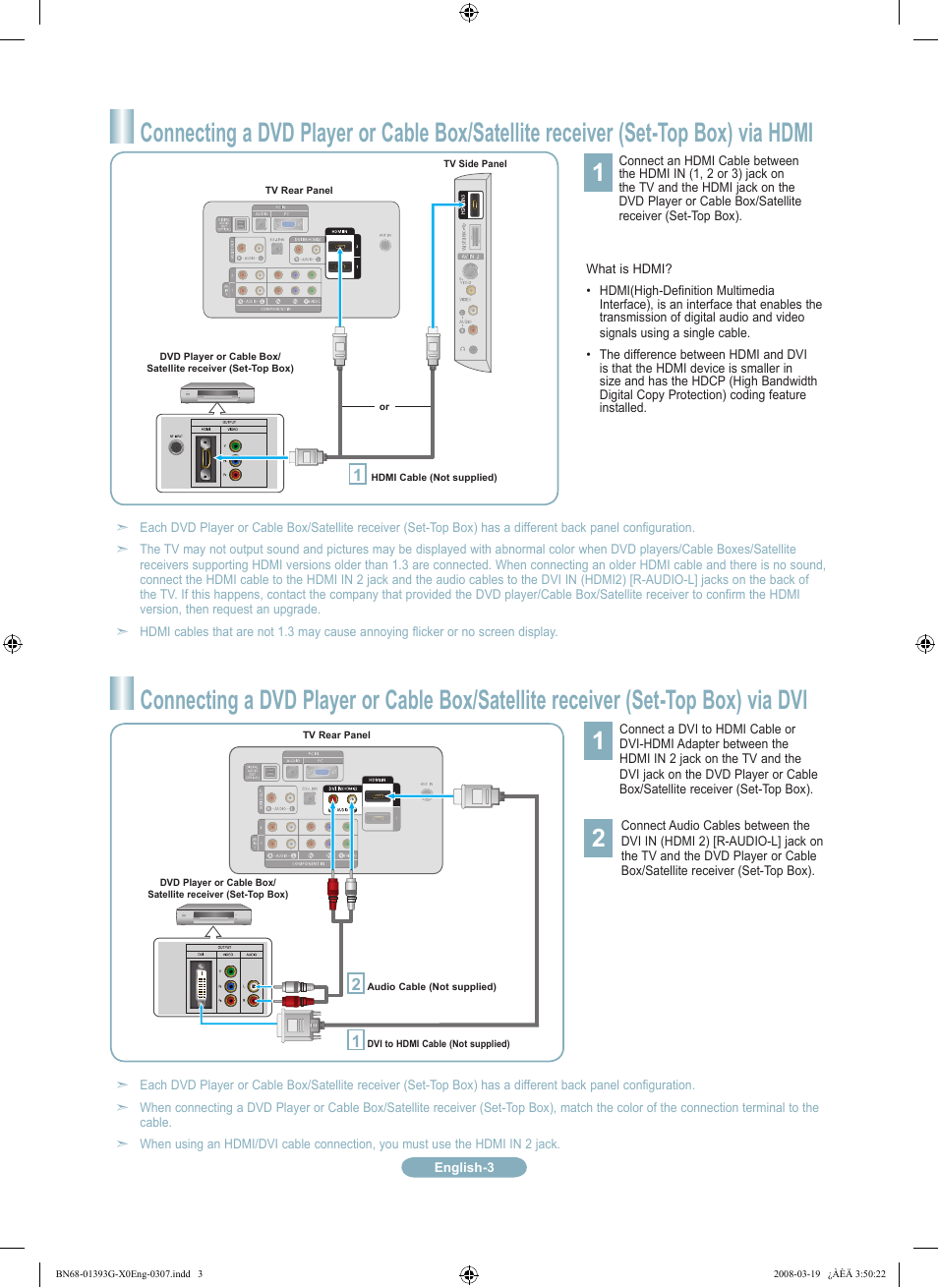 Samsung LN52A580P6FXZA User Manual | Page 3 / 12