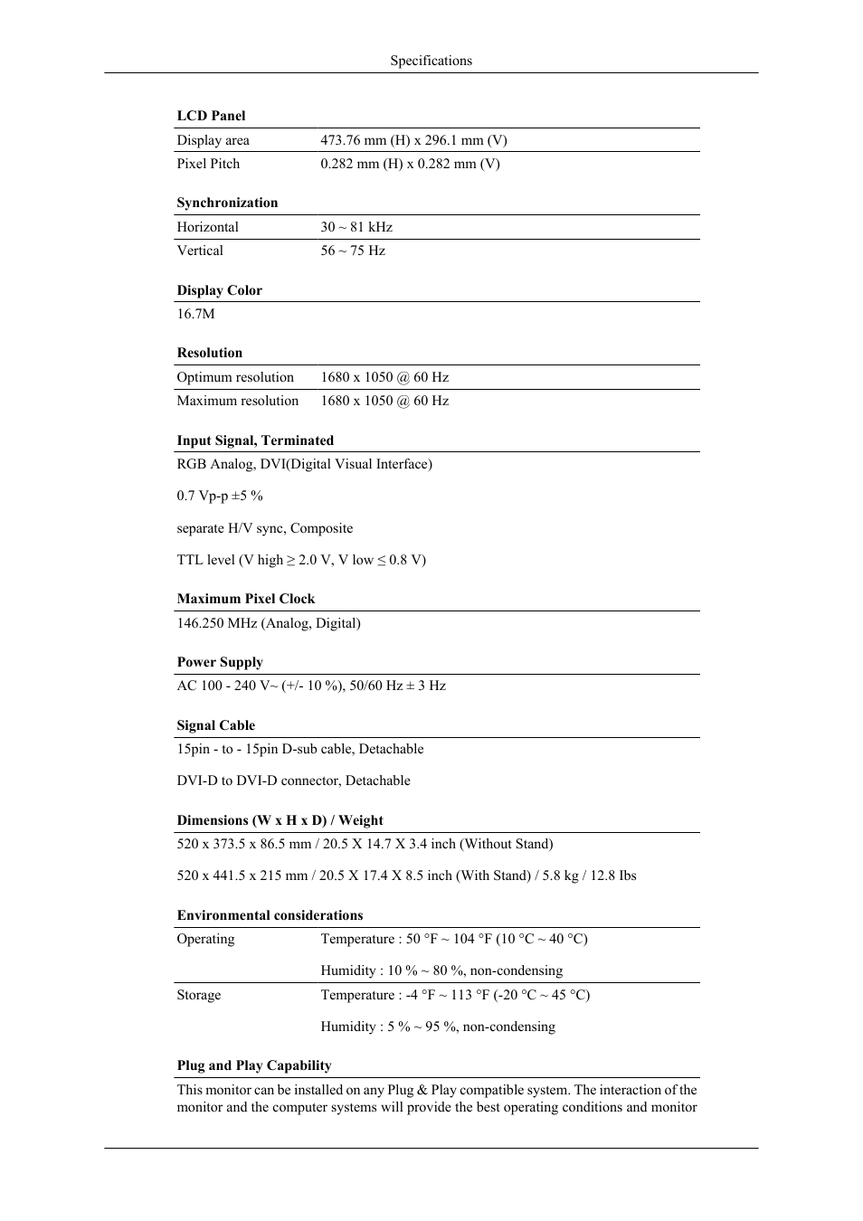 Samsung LS20TDNSUV-ZA User Manual | Page 68 / 80