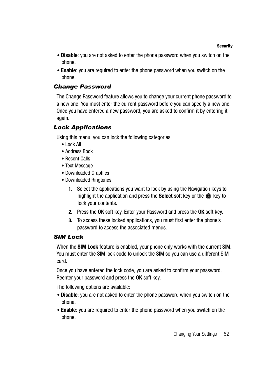 Samsung SGH-A117ZKCATT User Manual | Page 55 / 92