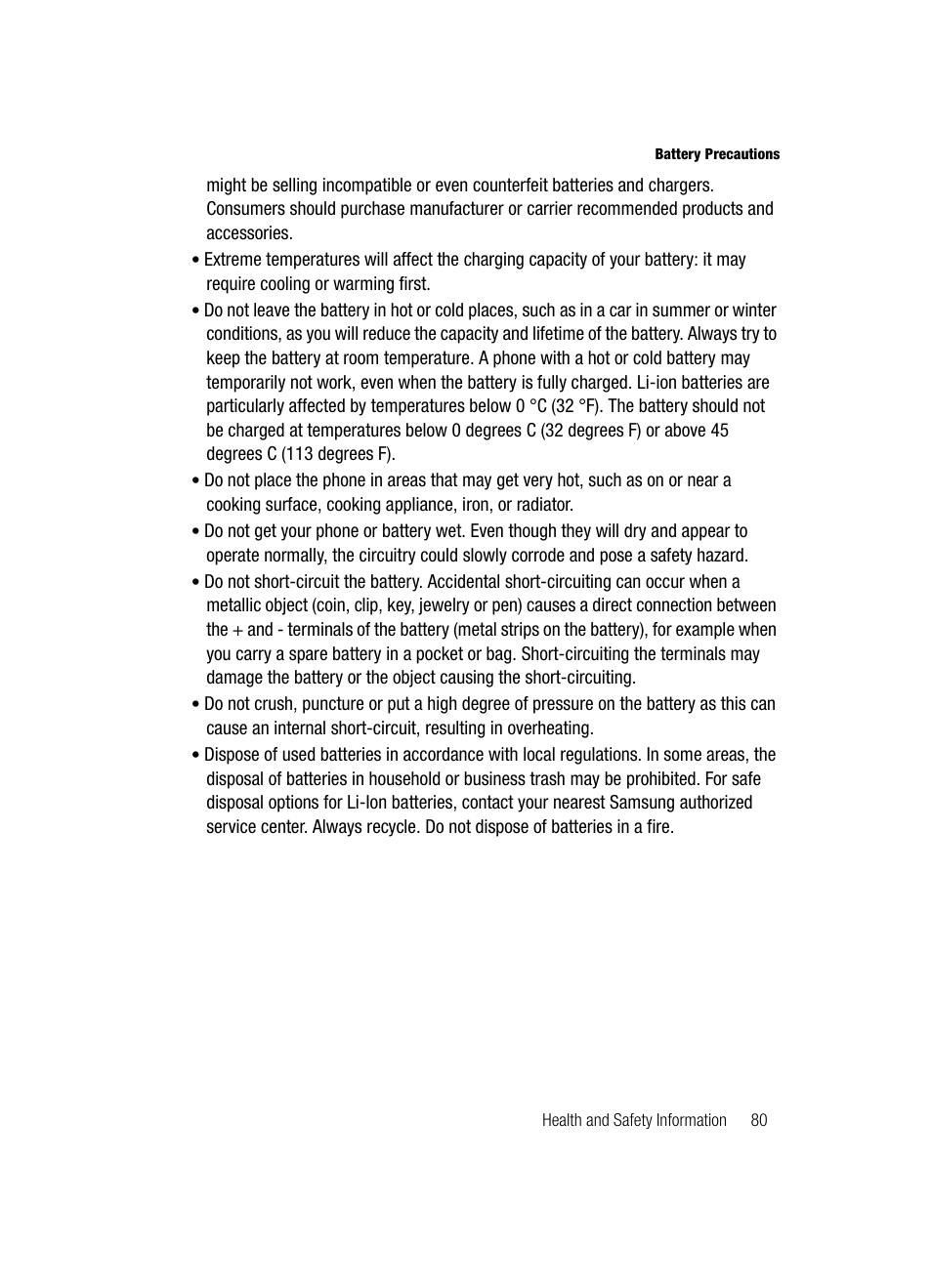 Samsung SGH-A117ZKCATT User Manual | Page 83 / 92