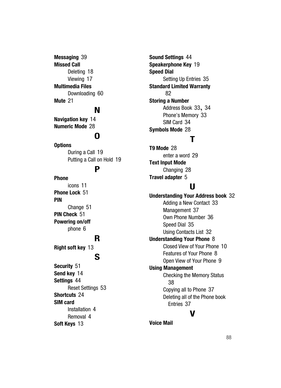 Samsung SGH-A117ZKCATT User Manual | Page 91 / 92