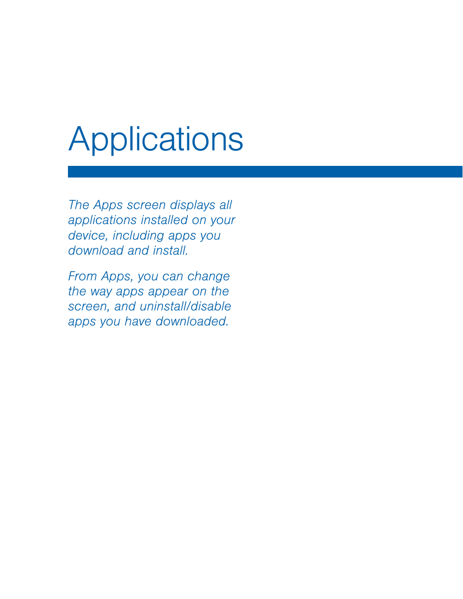 Applications | Samsung SM-T800NTSAXAR User Manual | Page 25 / 83