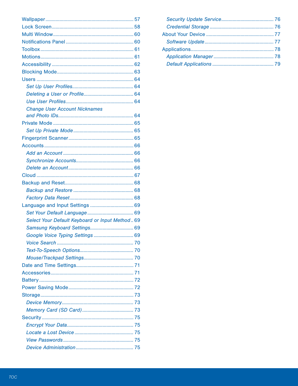 Samsung SM-T800NTSAXAR User Manual | Page 7 / 83