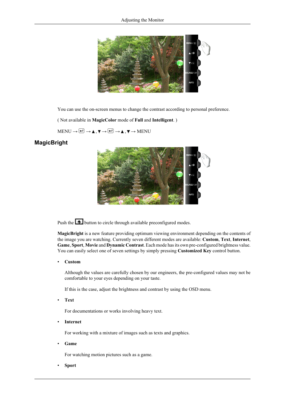 Magicbright | Samsung LS26TWHSUV-ZA User Manual | Page 38 / 69