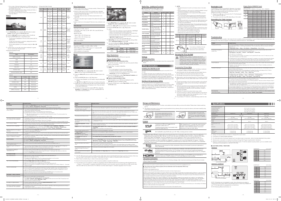 Playlist | Samsung UN32EH4003VXZA User Manual | Page 2 / 2