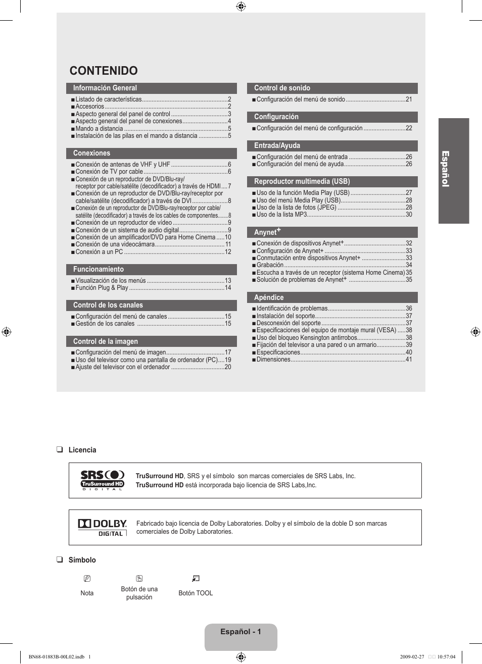 Samsung LN40B540P8FUZA User Manual | Page 47 / 89