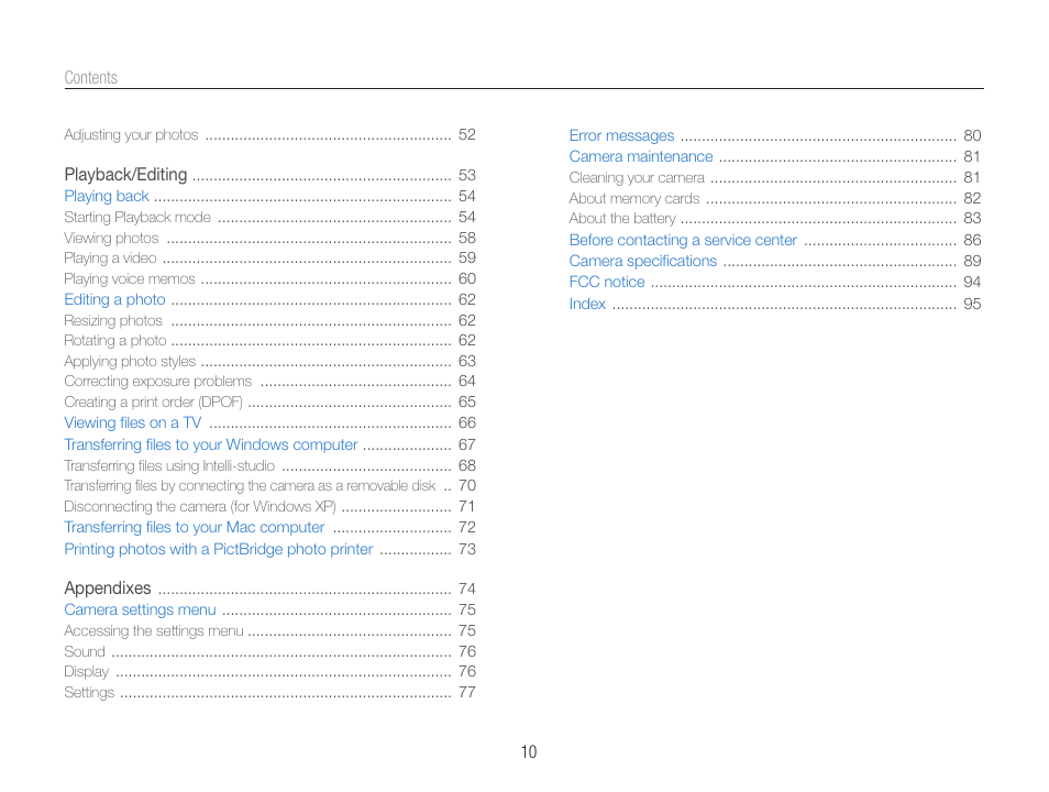 Samsung EC-PL90ZZBPAUS User Manual | Page 11 / 99