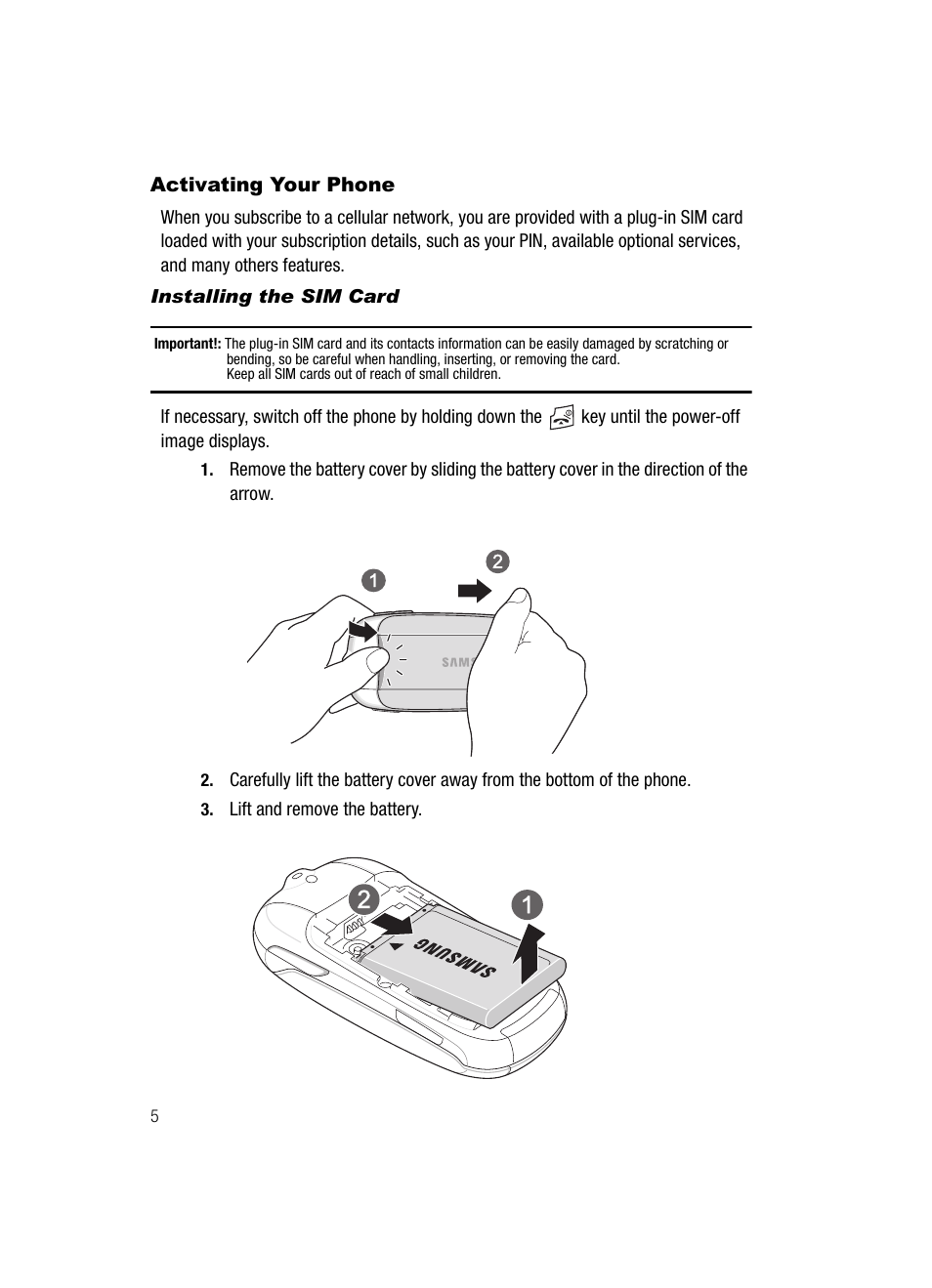 Activating your phone | Samsung SGH-T329NSBTMB User Manual | Page 8 / 143