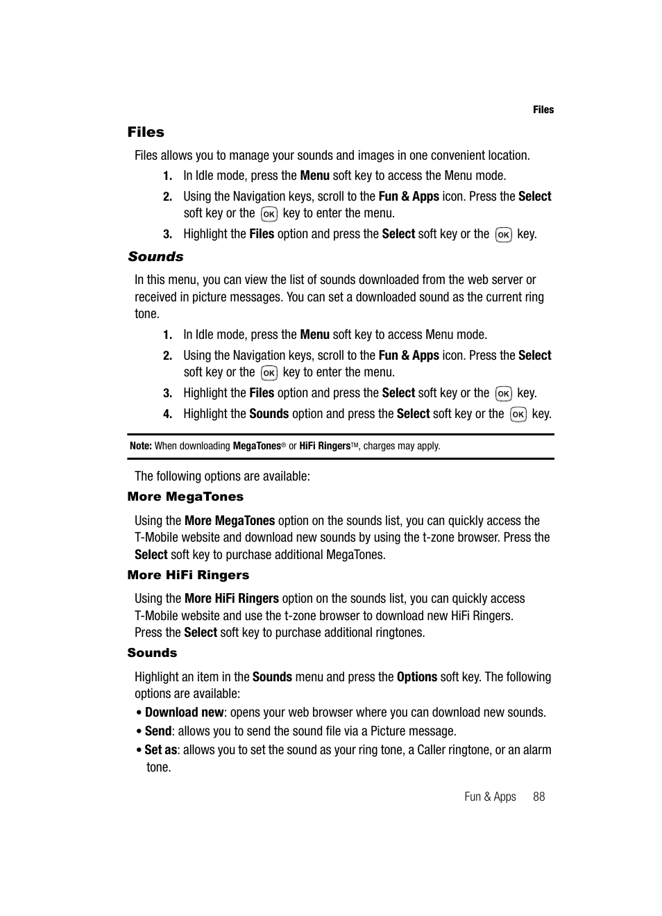 Files | Samsung SGH-T329NSBTMB User Manual | Page 91 / 143