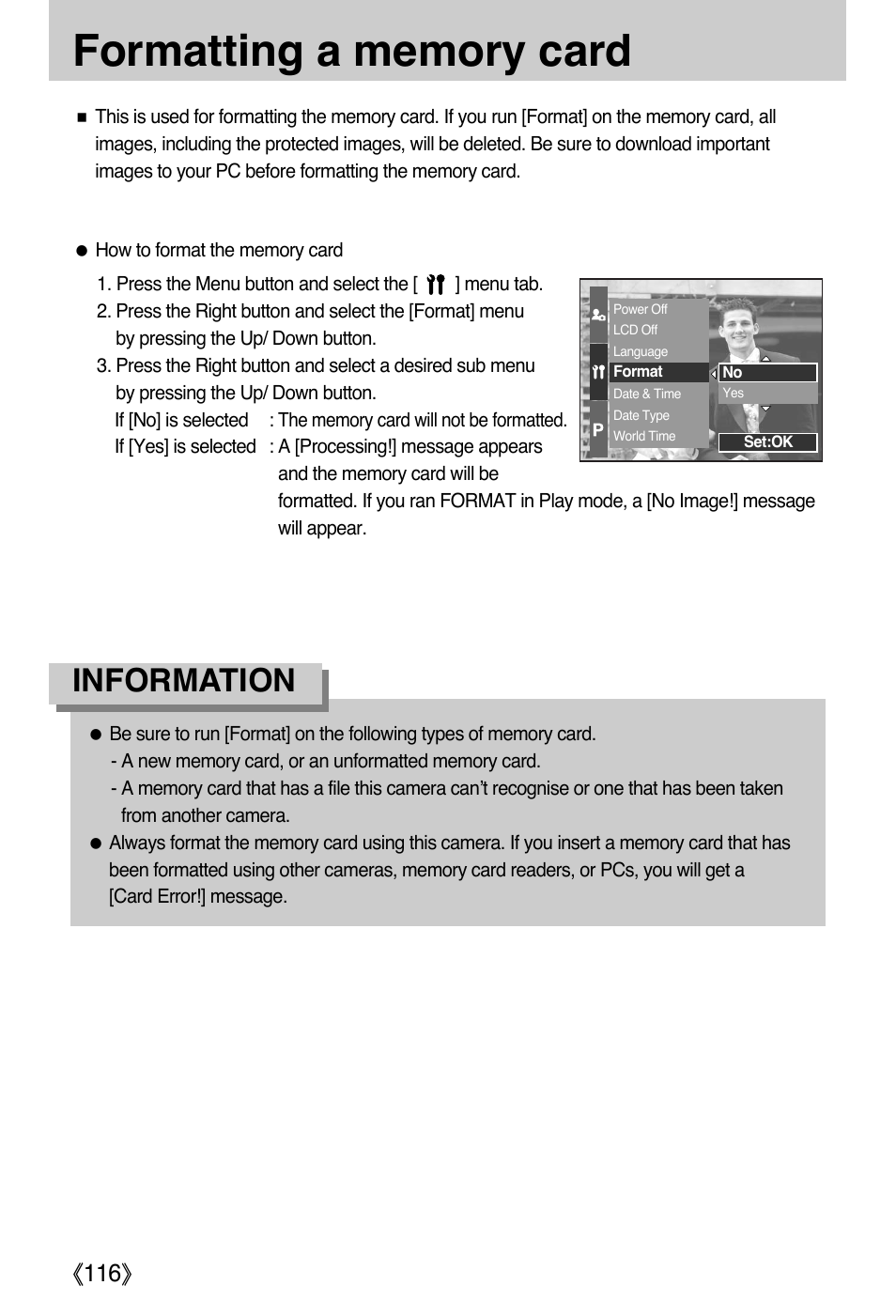 Information, Ŝ116ş | Samsung EC-PR815BBA-US User Manual | Page 116 / 164