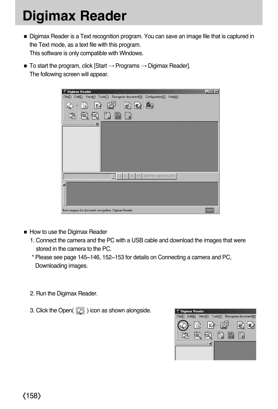 Digimax reader | Samsung EC-PR815BBA-US User Manual | Page 158 / 164