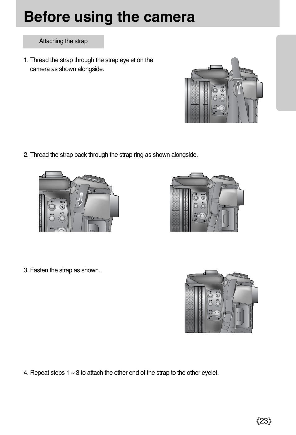 Before using the camera | Samsung EC-PR815BBA-US User Manual | Page 23 / 164