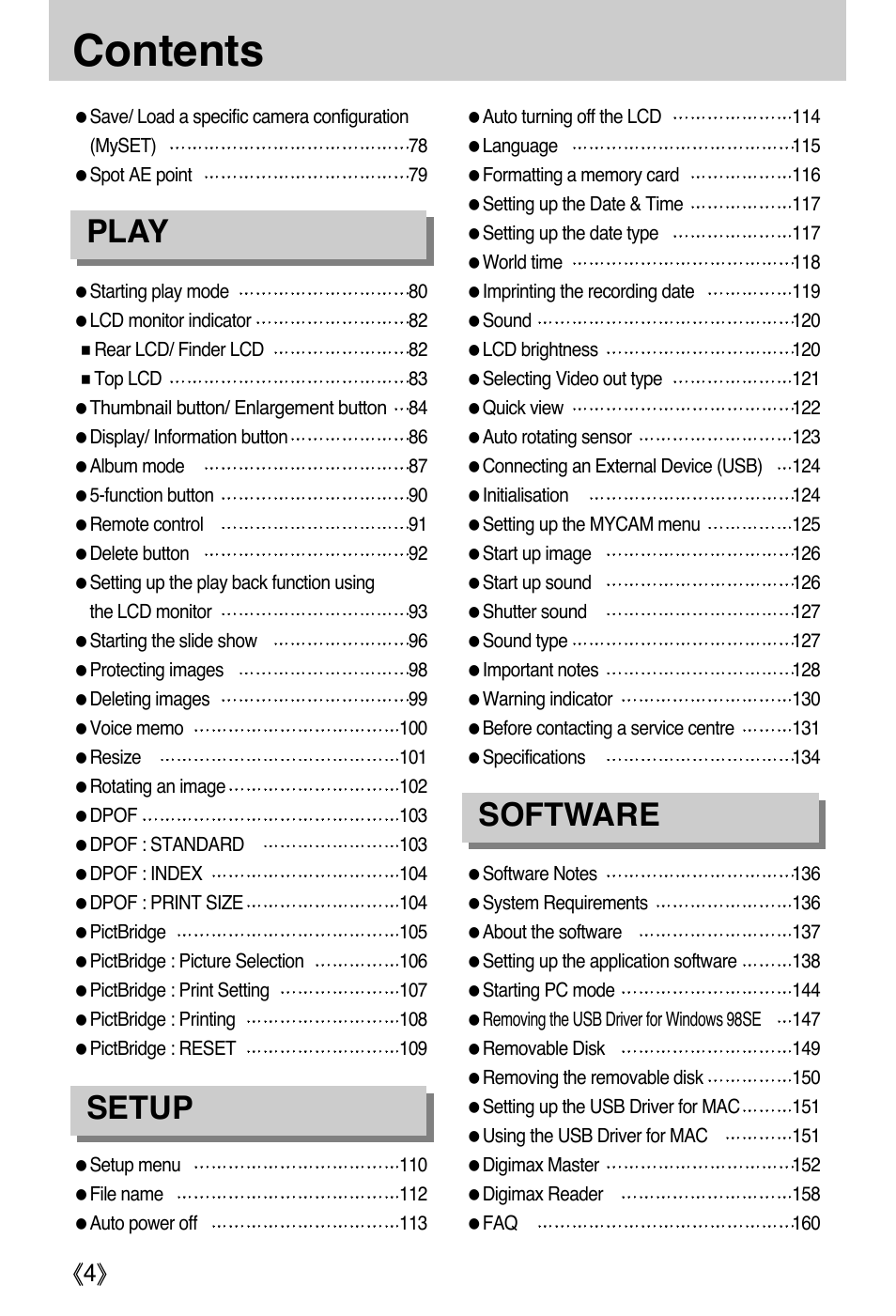 Samsung EC-PR815BBA-US User Manual | Page 4 / 164