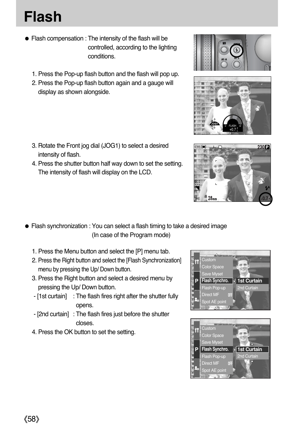 Flash, Ŝ58ş | Samsung EC-PR815BBA-US User Manual | Page 58 / 164