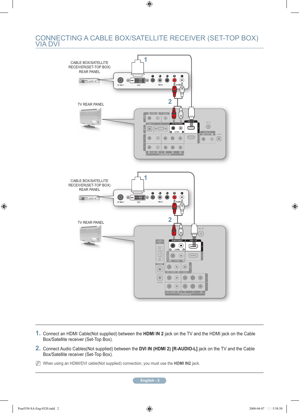 Samsung LN40A450C1XZD User Manual | Page 3 / 7