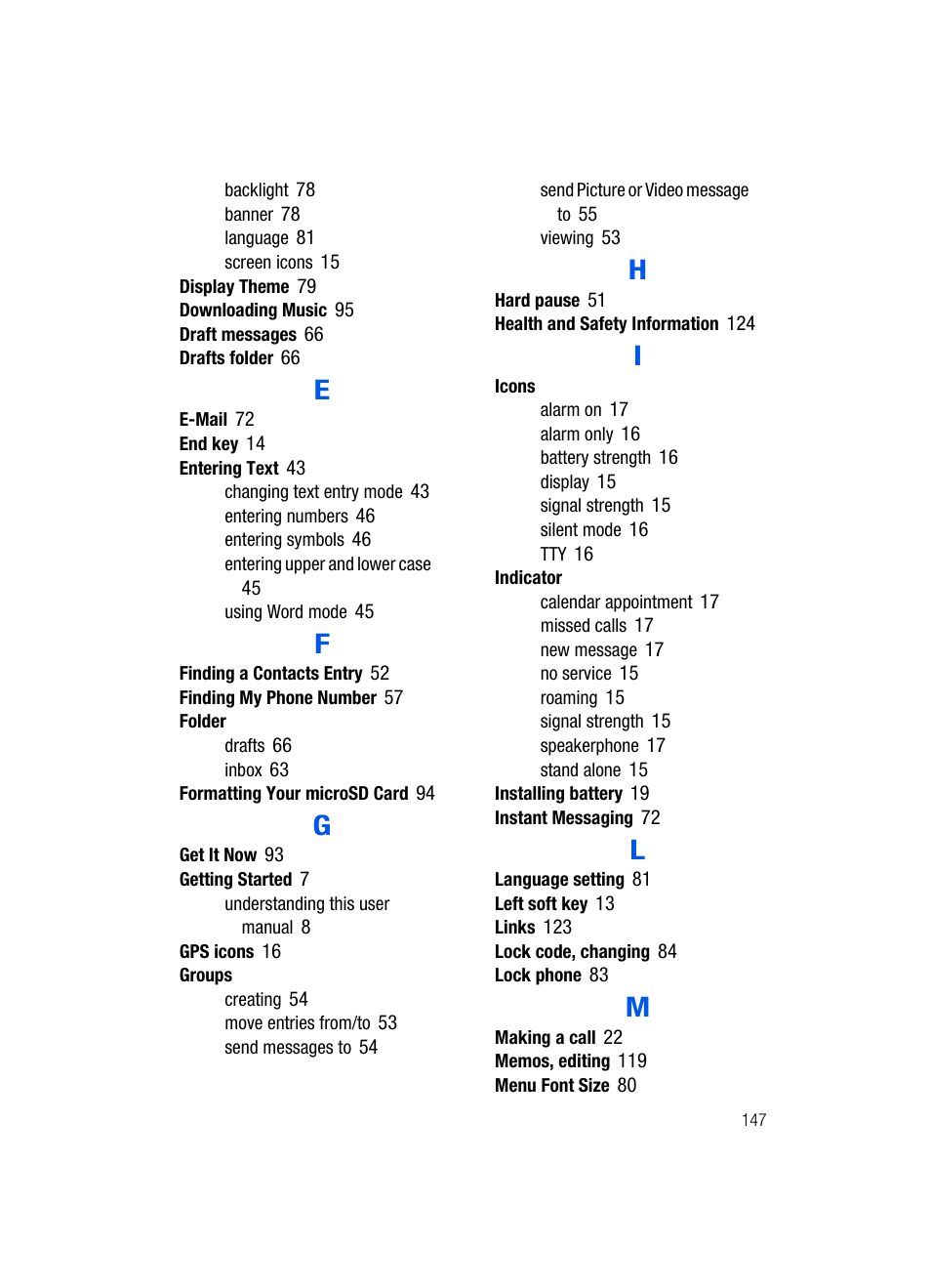 Samsung SCH-U620ZKAVZW User Manual | Page 147 / 150