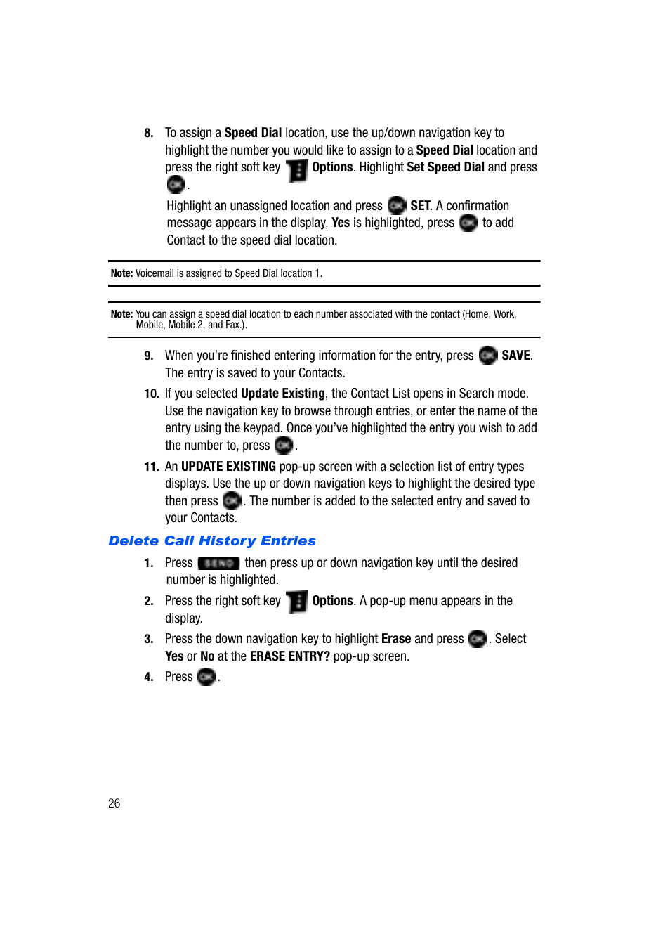 Samsung SCH-U620ZKAVZW User Manual | Page 26 / 150