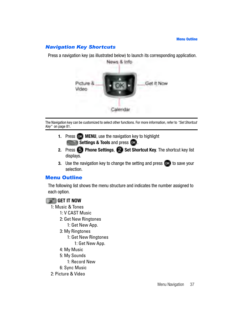 Menu outline | Samsung SCH-U620ZKAVZW User Manual | Page 37 / 150