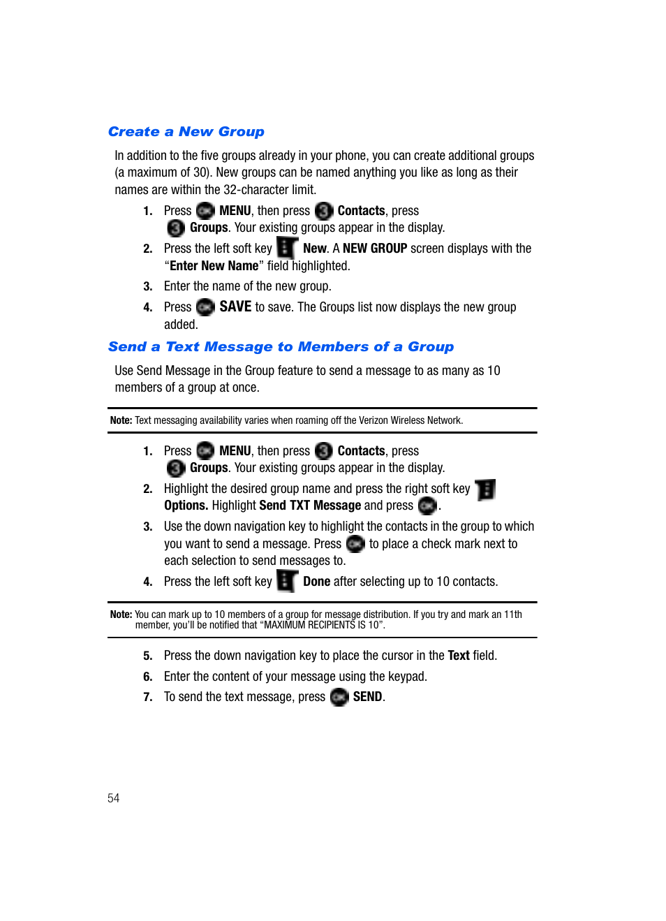 Samsung SCH-U620ZKAVZW User Manual | Page 54 / 150