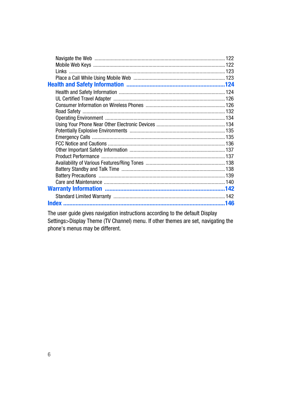 Samsung SCH-U620ZKAVZW User Manual | Page 6 / 150