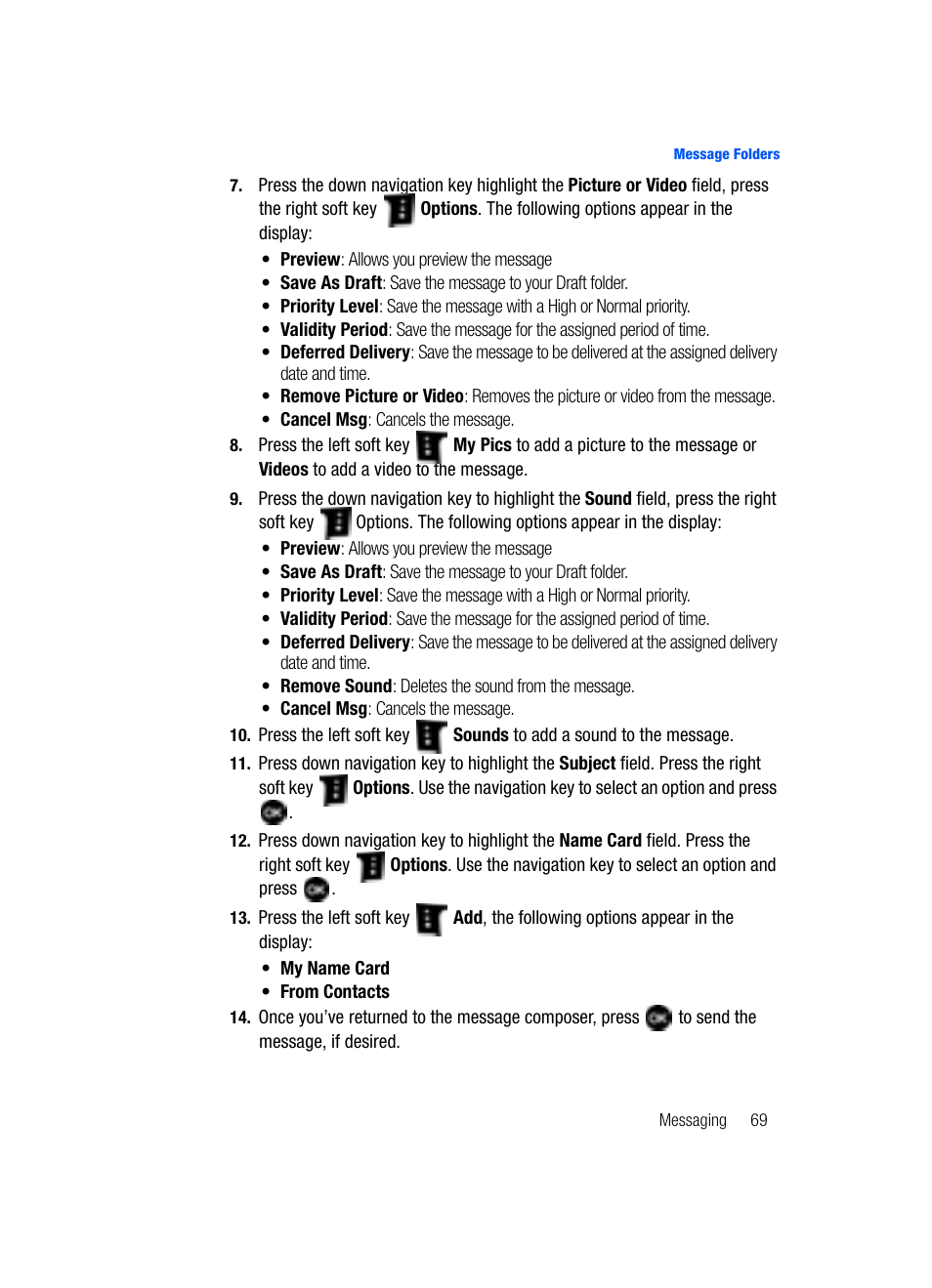 Samsung SCH-U620ZKAVZW User Manual | Page 69 / 150