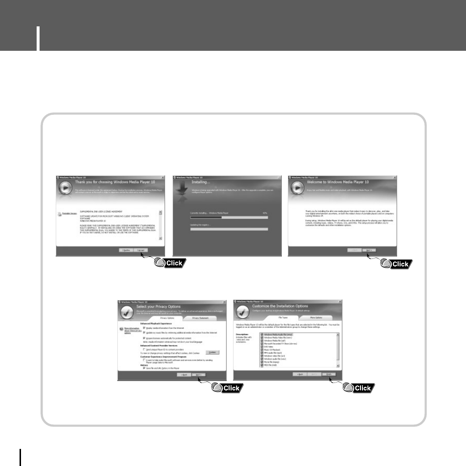 Connecting the player to your pc | Samsung YH-J70JLB-XAC User Manual | Page 14 / 76