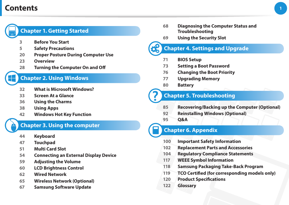 Samsung NP470R5E-K02UB User Manual | Page 2 / 126