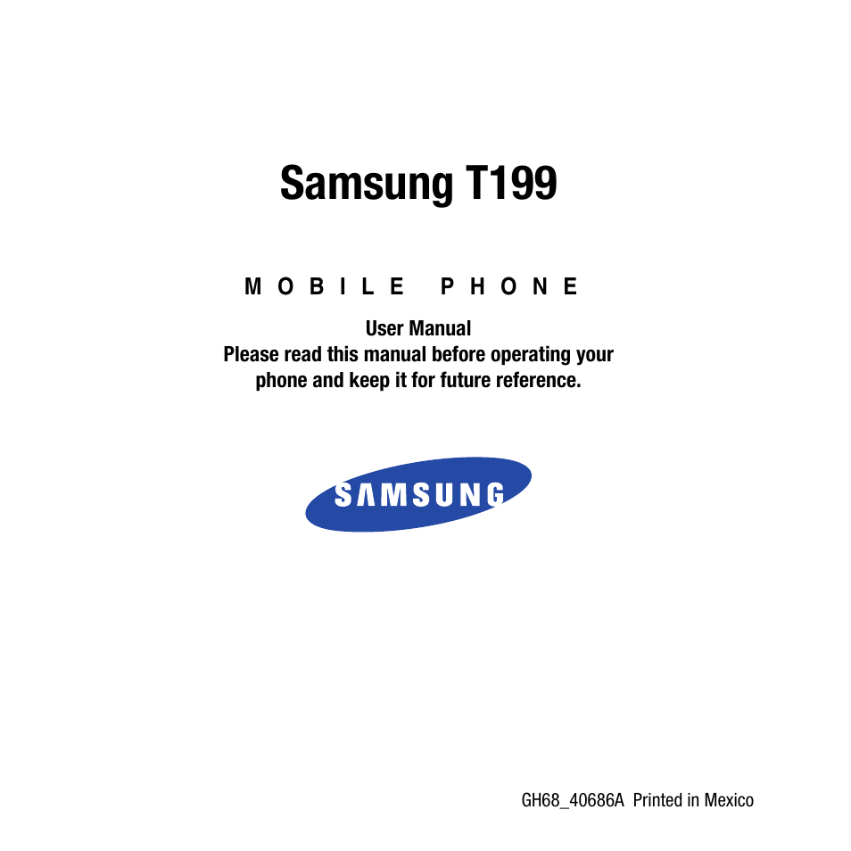 Samsung SGH-T199ZKWTMB User Manual | 106 pages