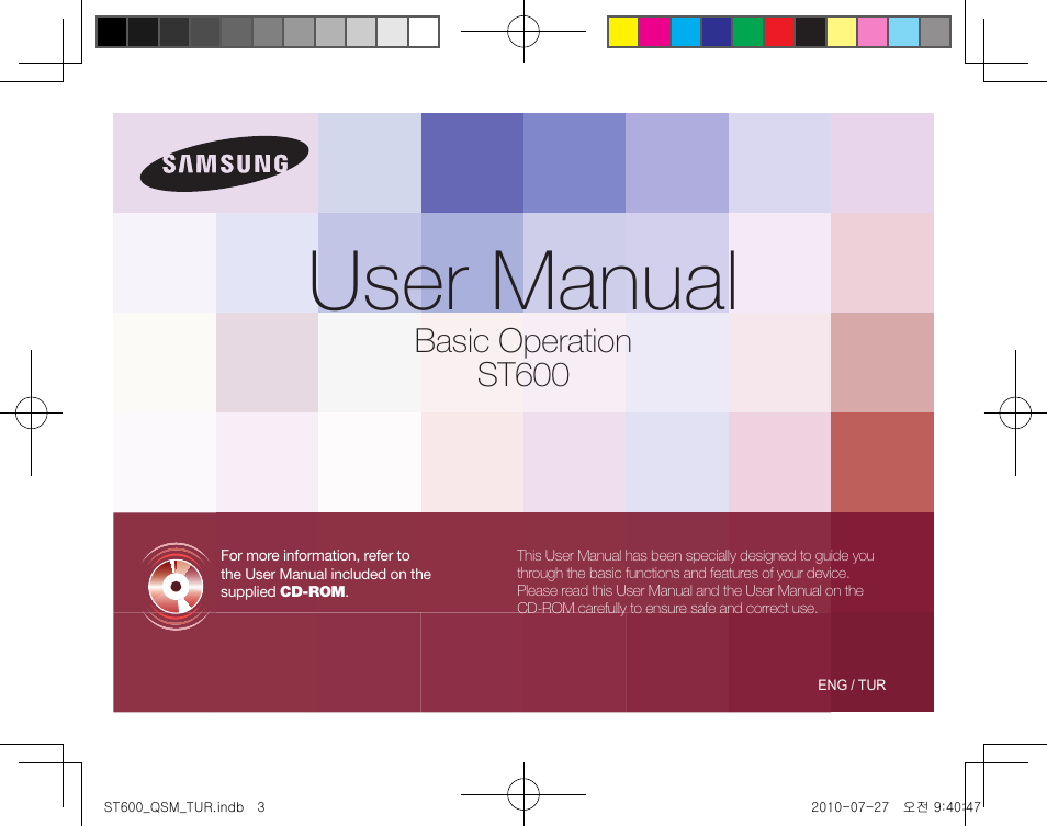 Samsung EC-ST600ZBPLUS User Manual | 40 pages