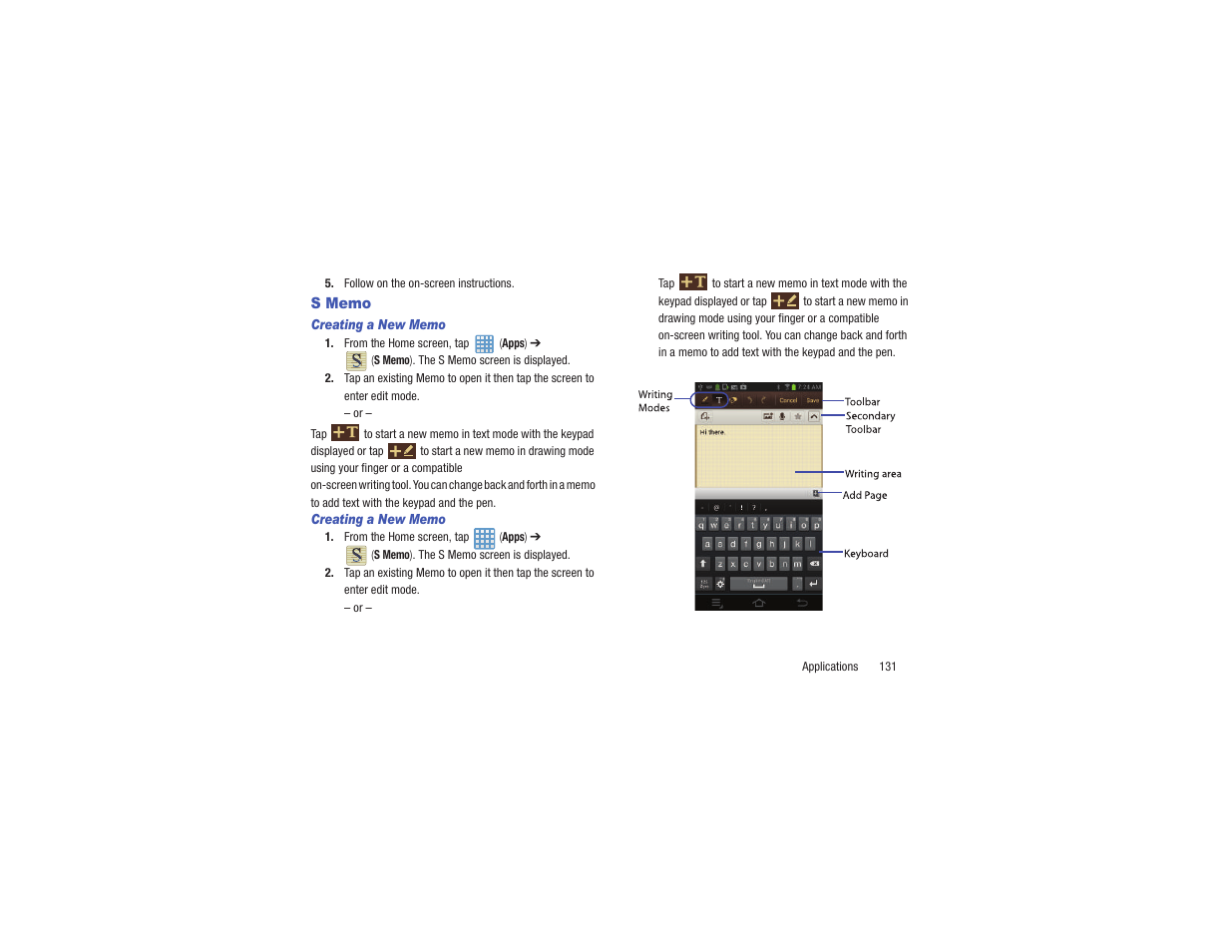 S memo | Samsung EK-GC110ZKAXAR User Manual | Page 135 / 177