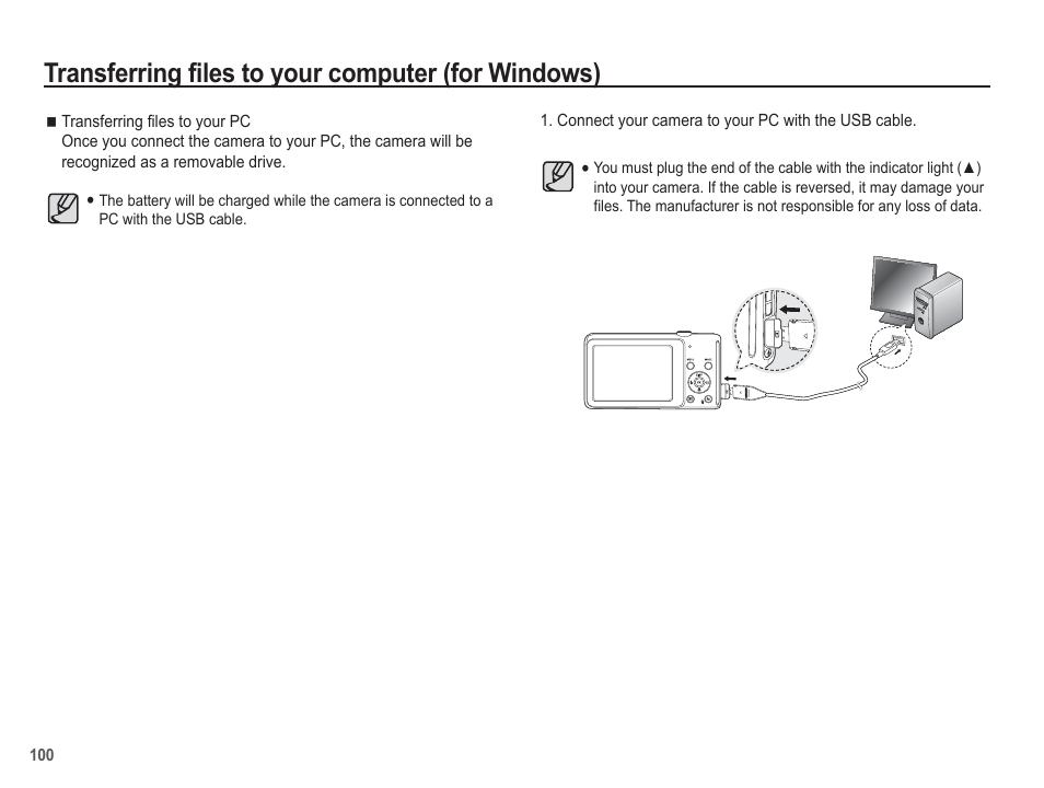 Transferring files to your computer (for windows) | Samsung EC-TL110ZBPBUS User Manual | Page 101 / 109