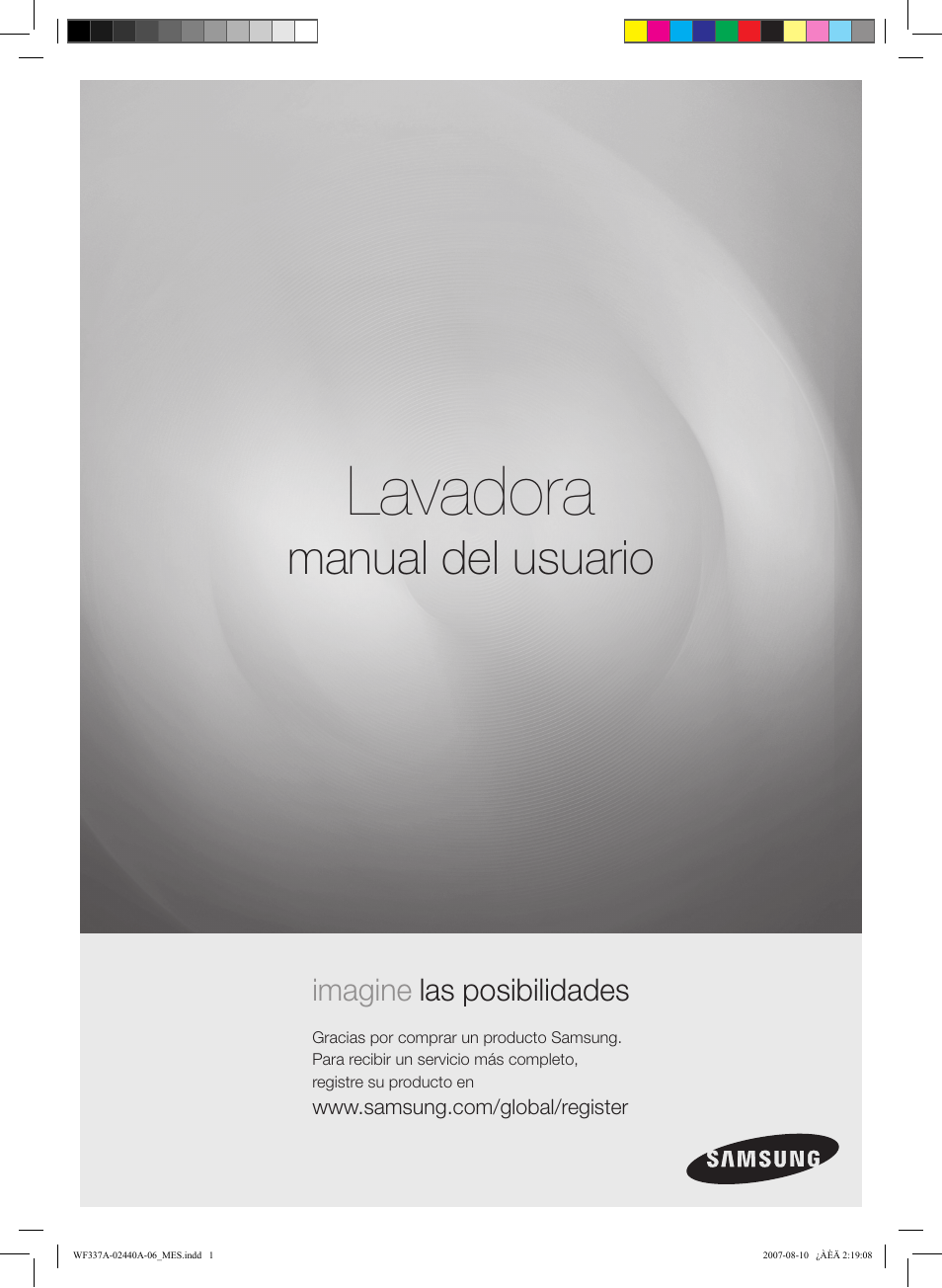 Lavadora, Manual del usuario | Samsung WF337AAW-XAA User Manual | Page 59 / 88